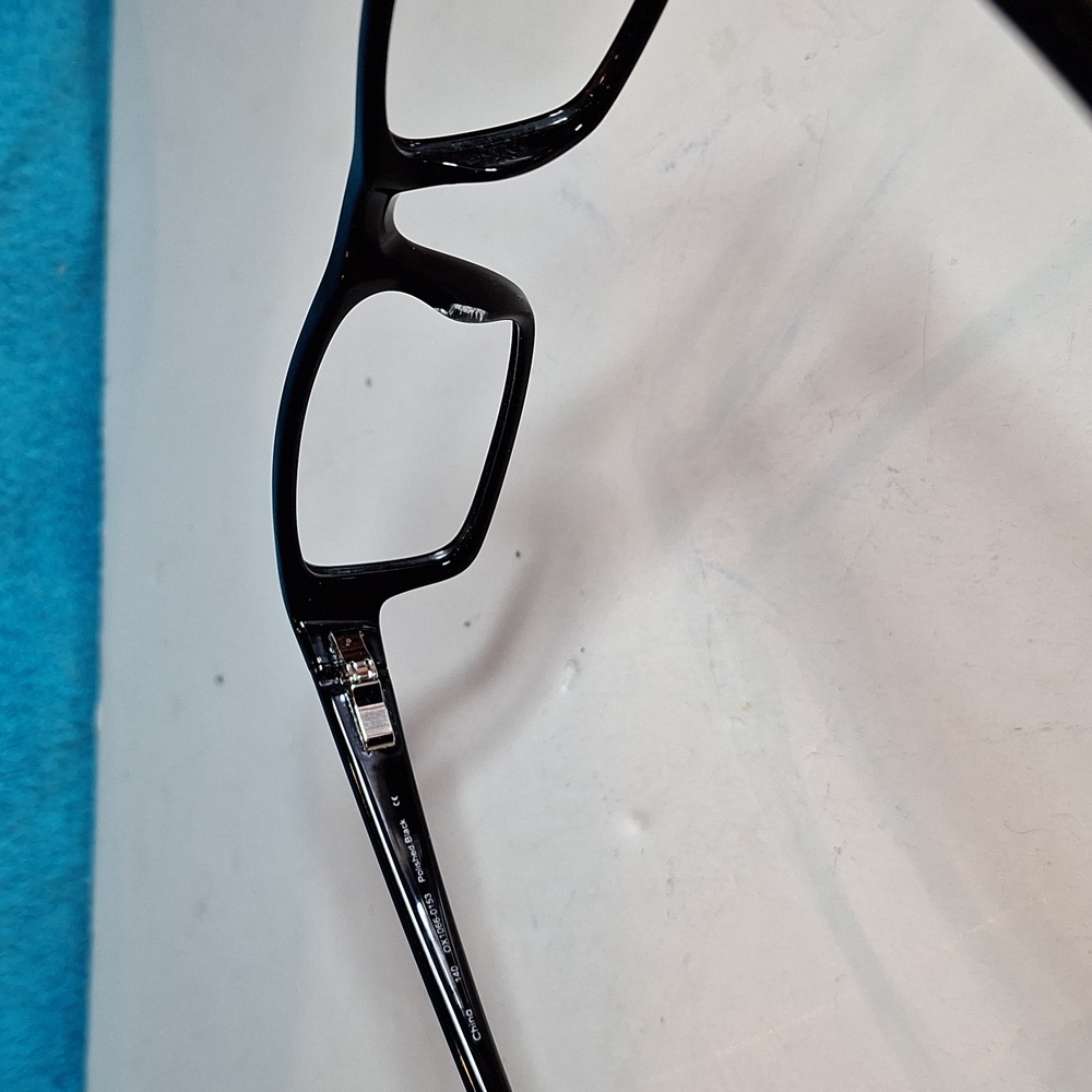 Oakley Eyeglasses Frames Servo OX1066-0153 Polished Black Rectangular Full Rim - Picture 6 of 11